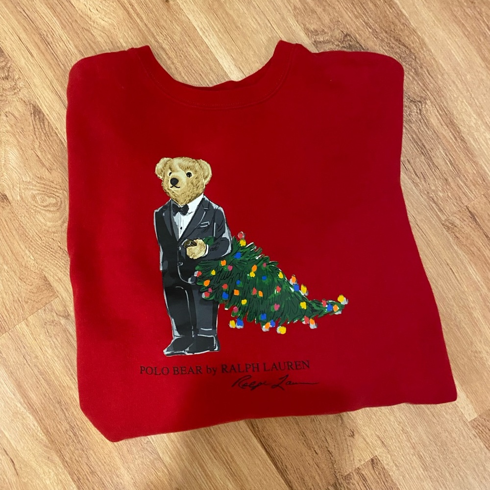 Red polo Ralph Lauren sweatshirt